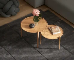 Mesa de centro Aria, Roble, Ø60x37 cm