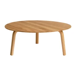 Mesa de centro Bella, Roble aceitado, Ø80 × 32 cm