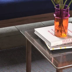 Mesa de centro Kofi, Oak-clear glass, 100 cm