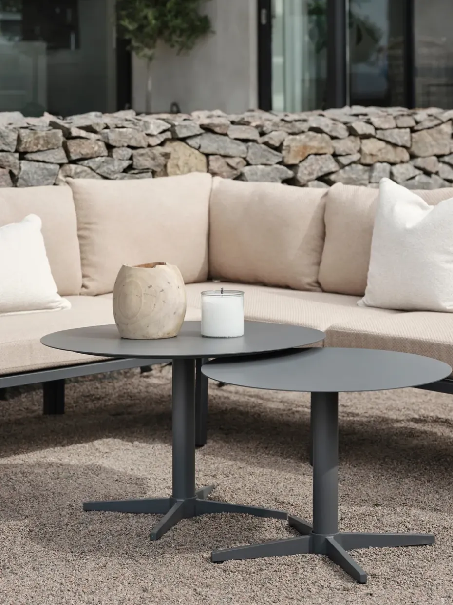 Mesa de centro Mill, Light grey, Large Ø75 cm