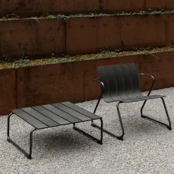 Mesa de centro Ocean lounge table 70x70x30 cm, Black