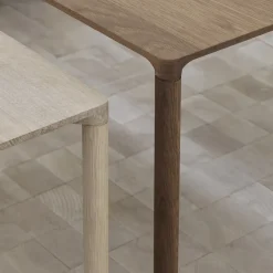 Mesa de centro Piloti 6715, Roble enjabonado - altura 41 cm