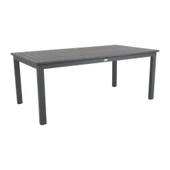 Mesa de comedor extensible Lomma, Anthracite 194-312 cm