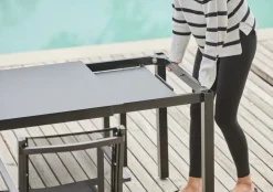 Mesa de comedor extensible Aria 140-200 cm, Black