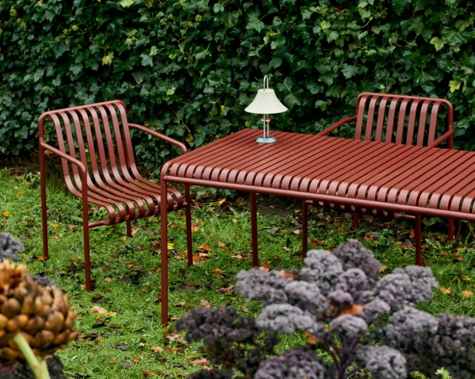 Mesa de comedor Palissade 170x90 cm, Iron red