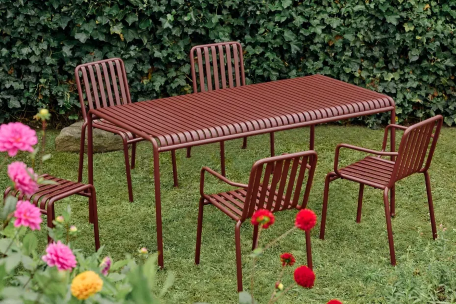 Mesa de comedor Palissade 170x90 cm, Iron red