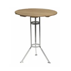Mesa de tres patas Bryggeri, Roble aceitado - estructura galvanizada en caliente