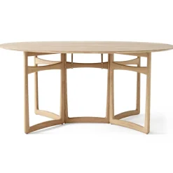 Mesa Drop Leaf HM6, Roble aceitado blanco