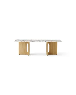 Mesa lounge Androgyne, Natural oak-Calacatta viola