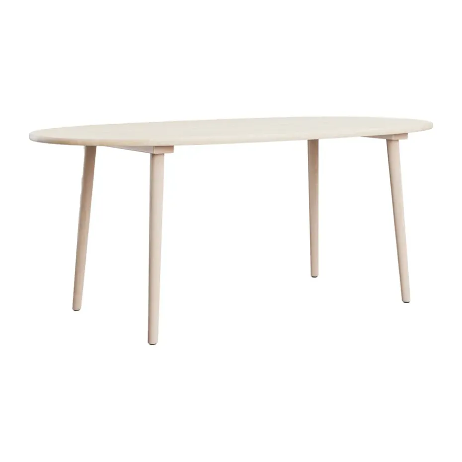 Mesa Miss Tailor, Abedul claro laca mate, 180x90 cm