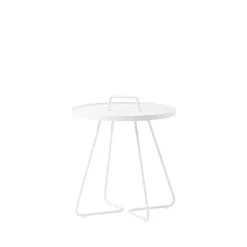Mesa On the move Ø37 cm, White