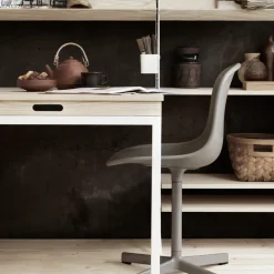 Mesa plegable String, Beige-patas de metal beige