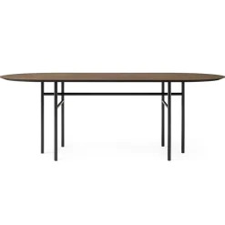 Mesa Snaregade ovalada, negro-roble teñido