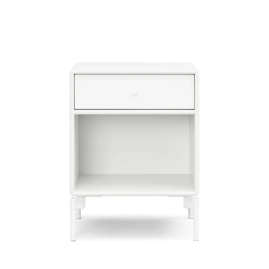Mesilla de noche Dream, New white 101 cajón-patas snow