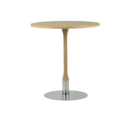 Mesita de café Rod ⌀70 cm, Roble blanqueado con acabado mate