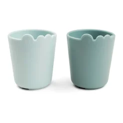 Minivasos Croco kiddish 10 cl, 2-pack, Blue