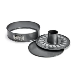 Molde bizochos desmontable con dos bases De Buyer, 26 cm