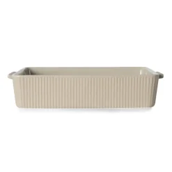 Molde de horno Flora beige, 29,5x18,5 cm