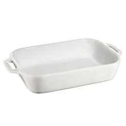 Molde de horno Staub rectangular 27 x 20 cm, blanco