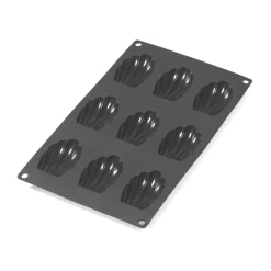 Molde magdalenas de silicona Lékué 9 cav., Negro