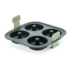 Molde para donuts para Air fryer Lékué, 4 uds., Gris