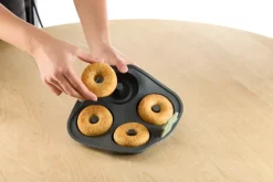 Molde para donuts para Air fryer Lékué, 4 uds., Gris