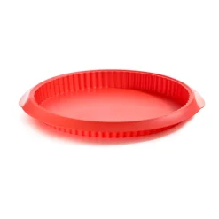 Molde quiche Lékué de silicona Ø28 cm, Rojo