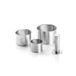 Moldes para decoración Plate-it 4 piezas, Acero