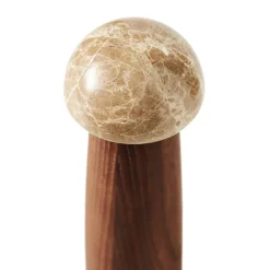 Molinillo de sal y pimienta Yami M, Madera de fresno carbonizada-mármol