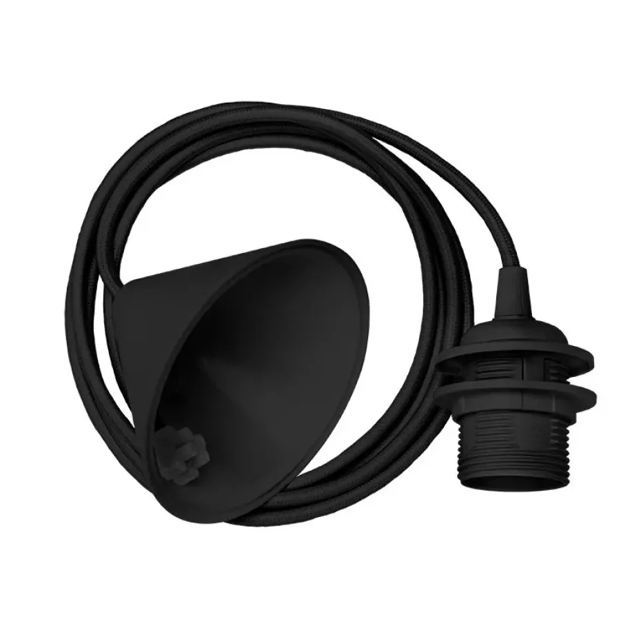 Montura para lámpara de techo Vita, negro