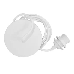Montura para lámpara de techo Rosette metal, blanco