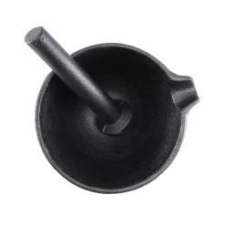 Mortero de hierro fundido Satake Nabe, negro