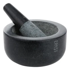Mortero Ernst granito negro, grande Ø14 cm