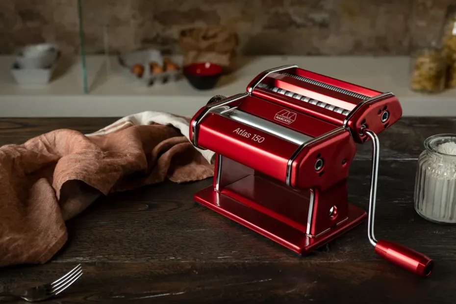 Máquina de pasta Marcato Atlas 150 Design, rojo