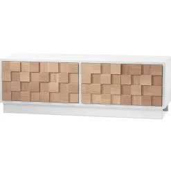 Mueble TV Collect 2016, roble aceitado blanco-blanco