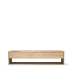 Mueble TV Nordic, Roble encerado 1 puerta 1 cajón 180