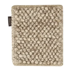 Muestra de alfombra de lana Flock, Beige