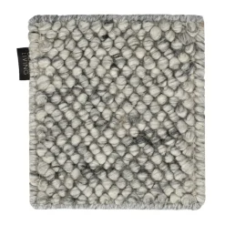 Muestra de alfombra de lana Flock, Gris natural