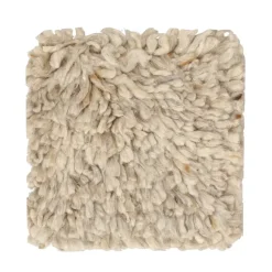 Muestra de alfombra de lana Cozy, Beige