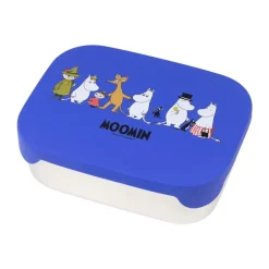 Mumin Family fiambrera de metal 13x17 cm, Azul