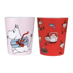 Mumin Lilla My taza térmica 20 cl, 2-pack, Rojo-rosa