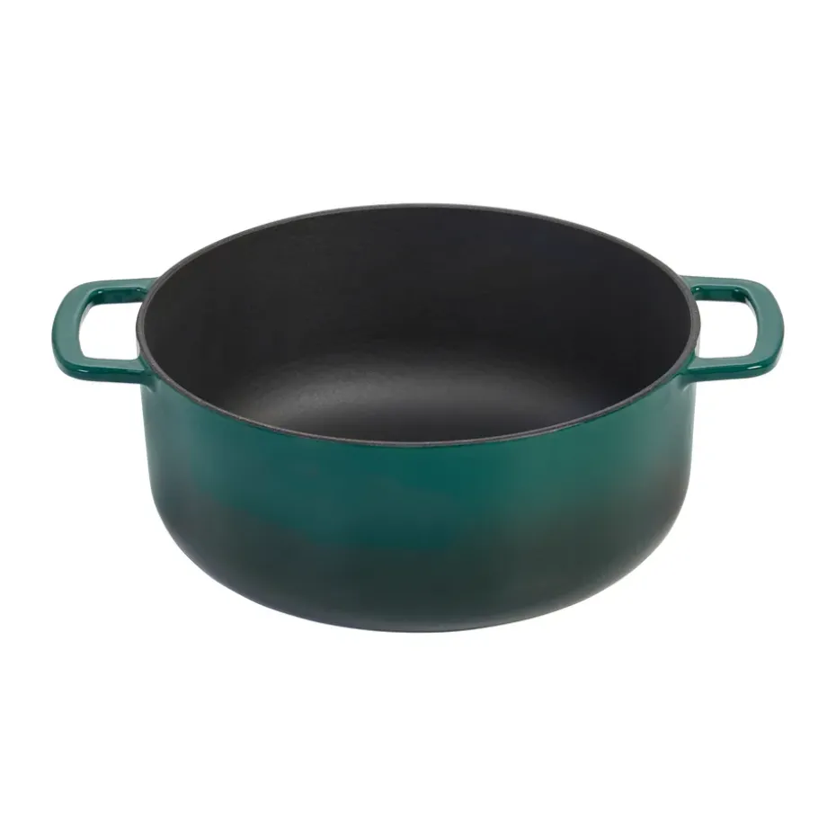 Olla de hierro fundido esmaltada Combekk Enameled Ø24 cm , Holly Green-tirador gold