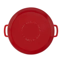 Olla de hierro fundido esmaltada Combekk Enameled Ø32 cm, Pomo cherry-silver