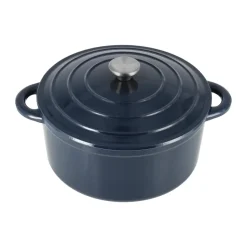 Olla de hierro fundido Nordwik redonda 5 l, Azul oscuro