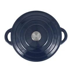 Olla de hierro fundido Nordwik redonda 5 l, Azul oscuro