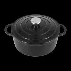 Olla de hierro fundido Nordwik redonda 2,5 l, Negro