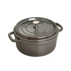 Olla de hierro fundido Staub redonda 5,2 l, gris