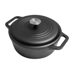 Olla de hierro fundido Victoria, previamente curada, 6,6 L