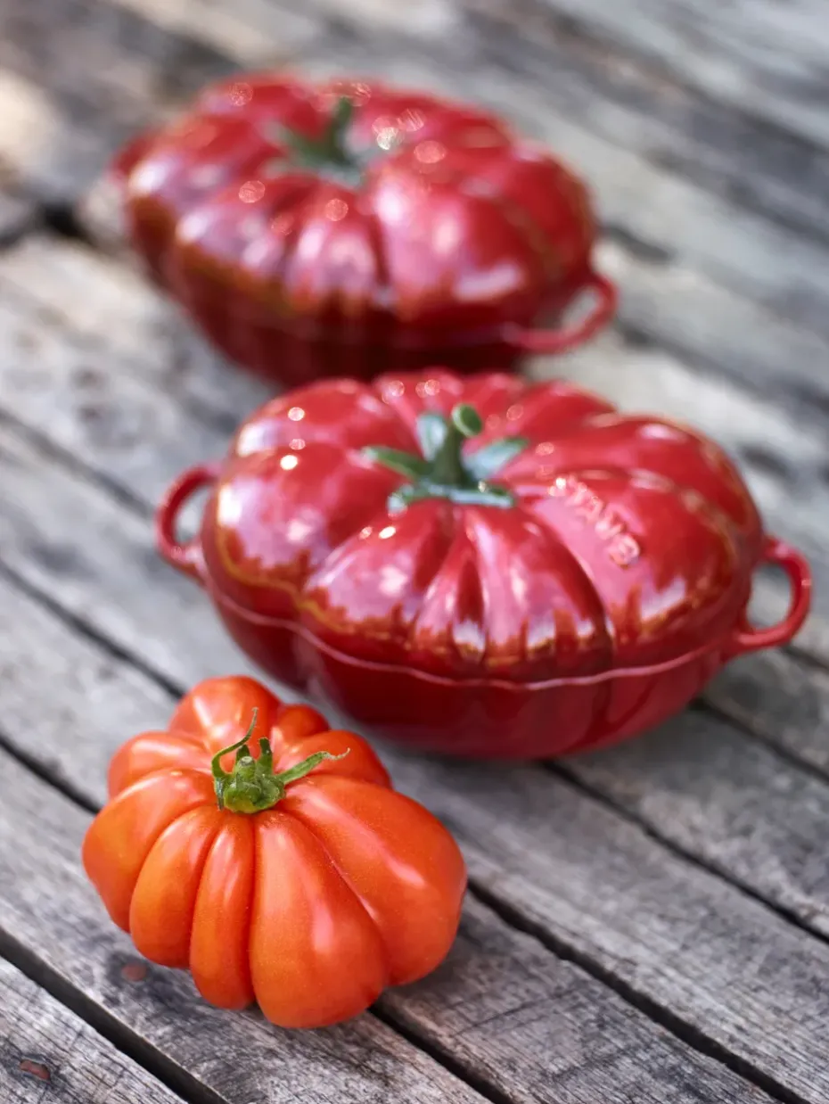 Olla de tomate de gres Staub 0,5 l, rojo
