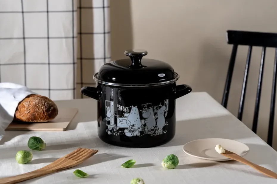 Olla esmaltada Mumin con tapa alta 3,5 L, Cocina